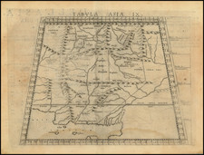 India and Central Asia & Caucasus Map By Girolamo Ruscelli