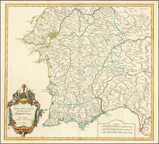 Partie Meridionale Du Royaume De Portugal . . . 1751 By Gilles Robert de Vaugondy