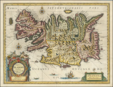 Iceland Map By Willem Janszoon Blaeu