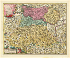 Austria Map By Nicolaes Visscher I