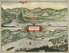 Austria Map By Georg Braun  &  Frans Hogenberg