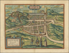 Scotland Map By Georg Braun  &  Frans Hogenberg