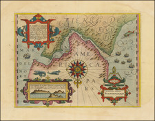 [Magellan's Strait]  Exquisita & magno aliquot mensium periculo Lustrata et iam retecta Freti Magellanici Facies . . . By Jodocus Hondius / Gerard Mercator