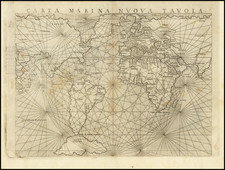 Carta Marina Nuova Tavola By Girolamo Ruscelli