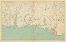 (Civil War - Gulf Coast) General Topographical Map. Sheet XII.