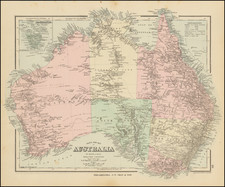 Gray's New Map of Australia By O.W. Gray