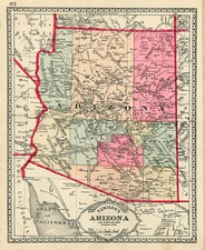 Southwest Map By H.C. Tunison