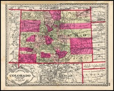 Southwest and Rocky Mountains Map By H.C. Tunison