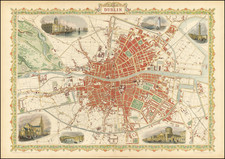 Ireland Map By John Tallis