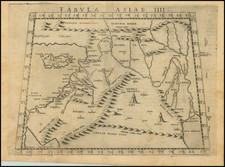 Middle East and Holy Land Map By Girolamo Ruscelli