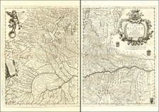 Italy and Northern Italy Map By Vincenzo Maria Coronelli