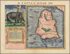 Sri Lanka Map By Sebastian Munster