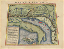 (First state!) [ Adriatic, Italy & Balkans ]    Europae Tabula V 