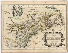 New England, Midwest and Canada Map By Nicolas Sanson