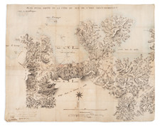 [ Environs of Fort St. Louis, St. Domingue ]  Plan d'une Partie de la Côte du Sud de l'Isle Saint-Domingue