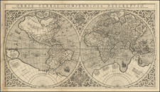 Orbis Terrae Compendiosa Descriptio Quam ex Magna Universali Mercatoris . . . MDLXXXVII (1587 First Edition)