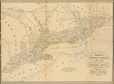 Smith's Commercial and Travelling Map of Canada West, Compiled expressly for Smith's Canadian Gazetteer 1846