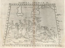 Europe, Mediterranean, Africa, North Africa and Balearic Islands Map By Girolamo Ruscelli