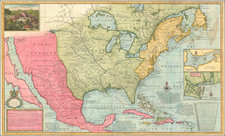 United States and North America Map By Herman Moll