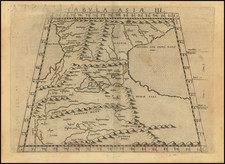 Central Asia & Caucasus Map By Girolamo Ruscelli