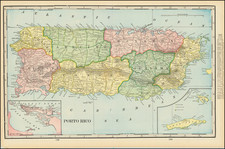 Puerto Rico Map By George F. Cram