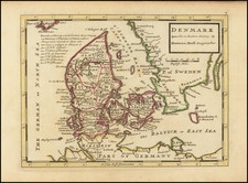 Denmark Map By Herman Moll