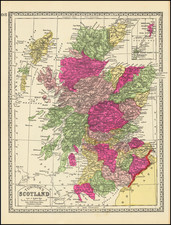 Scotland Map By H.C. Tunison