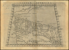 North Africa Map By Girolamo Ruscelli