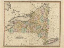 New York State Map By Henry Schenk Tanner