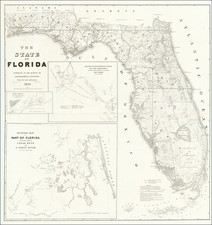 Florida Map By United States Bureau of Topographical Engineers