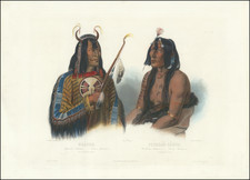 Portraits & People and Native American & Indigenous Map By Karl Bodmer