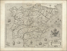 Spain and Portugal Map By Vincenzo Luchini