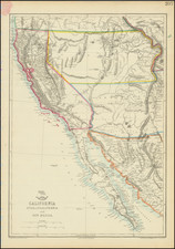 Southwest, Arizona, Colorado, Utah, Nevada, New Mexico, Rocky Mountains, Colorado, Utah, Baja California and California Map By Theodore Ettling / Weekly Dispatch