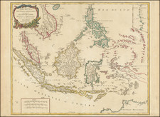 Archipel Des Indes Orientales, qui comprend Les Isles De La Sonde, Moluques et Philippines, tirees des Cartes du Neptune Oriental . . .  1750
