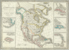 North America Map By Raynaud / Édouard Hocquart