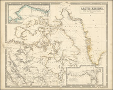 Polar Maps, Alaska and Canada Map By George Philip & Son