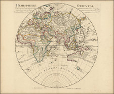 Eastern Hemisphere Map By Johannes Covens  &  Pierre Mortier