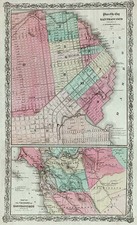 California Map By G.W.  & C.B. Colton / E. Steiger