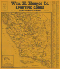 California and Los Angeles Map By Albert G. Thurston