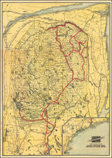 Maine Map By Rand Avery Supply Co.