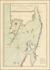 [ Bombay ]   Plan du Port de Bombay  situe par 19 deg. de Lattit. Nord et par 70 deg. 41 min de Longit du Meridien de Paris