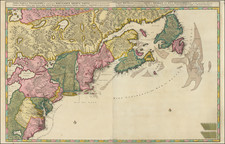 New England, New York State, Mid-Atlantic, Southeast and Canada Map By Peter Schenk / Nicolaes Visscher I