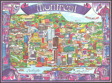Pictorial Maps and Eastern Canada Map By Archar Inc. / Swaena Lowelle