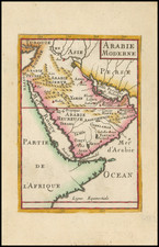 Middle East and Arabian Peninsula Map By Alain Manesson Mallet