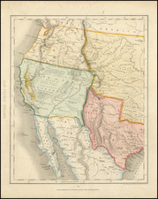 Texas, Plains, Southwest, Colorado, Utah, New Mexico, Rocky Mountains, Colorado, Utah, Oregon, Washington and California Map By H.G. Collins