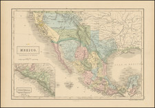 Texas, Arizona, Colorado, Utah, Nevada, New Mexico, Rocky Mountains, Colorado, Utah and California Map By Adam & Charles Black