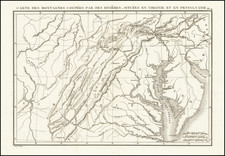 Pennsylvania, Maryland and Virginia Map By Nicolas Desmarest  &  Jean Baptiste Bory de Saint-Vincent