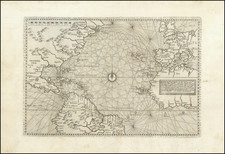 World, Atlantic Ocean, United States, New England, Mid-Atlantic, Southeast, Texas, Southwest, North America, Mexico, Caribbean, Central America, South America, Europe, Africa, North Africa, America and Canada Map By Paolo Forlani / Ferrando Bertelli