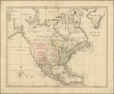 North America Map By Johann Walch