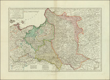 Poland Map By Pierre-Gilles Chanlaire  &  Edme Mentelle